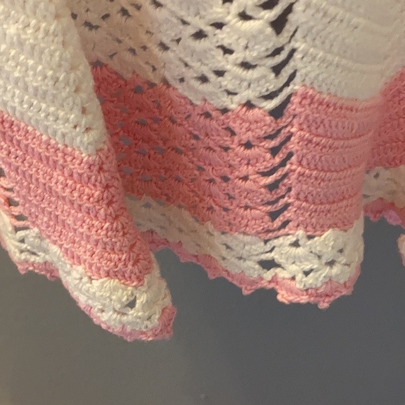 Vintage crocheted apron handmade - Picture 7 of 9